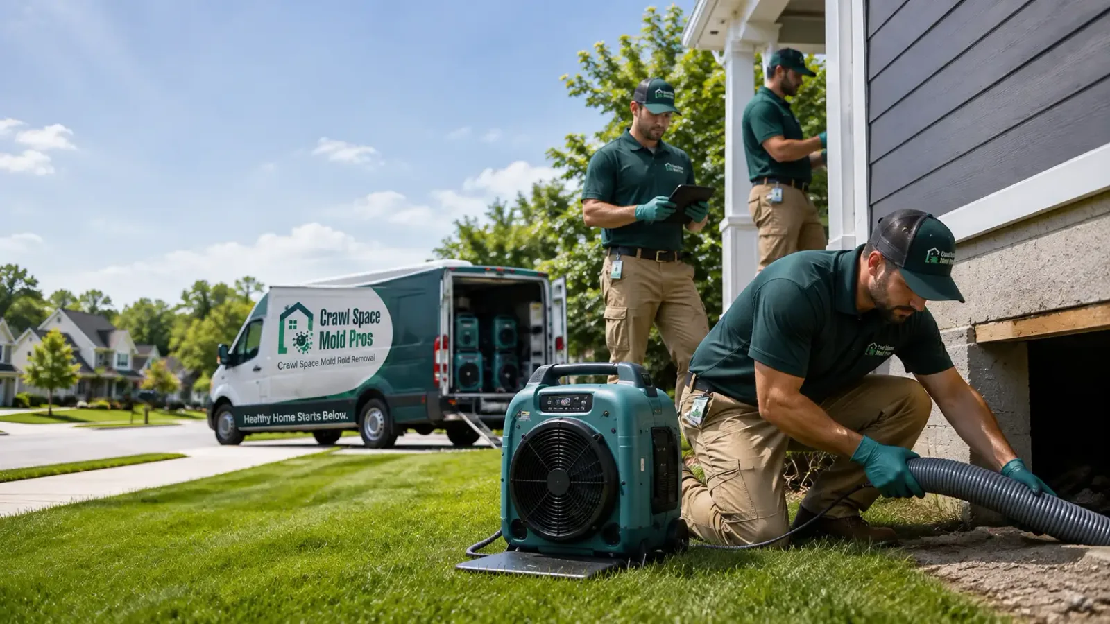 Crawl Space Mold Removal in Marblehead, MA